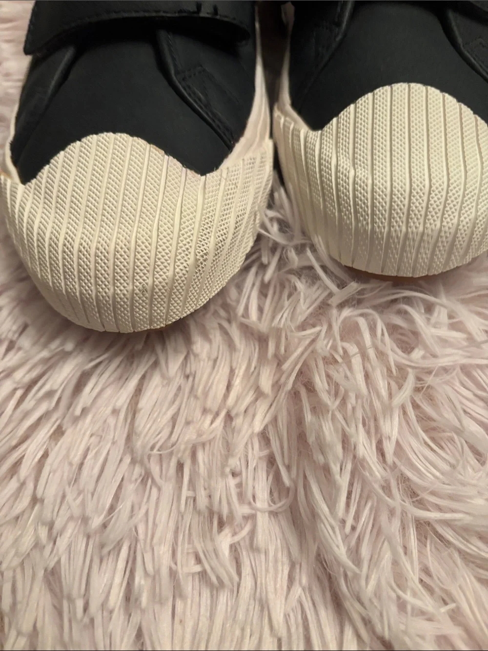 Zara Navy Blue Sneakers with Cream Ribbed Toe